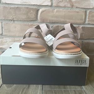 a.n.a Women's Foster Strap Pale Yellow Sandal Size: 11M